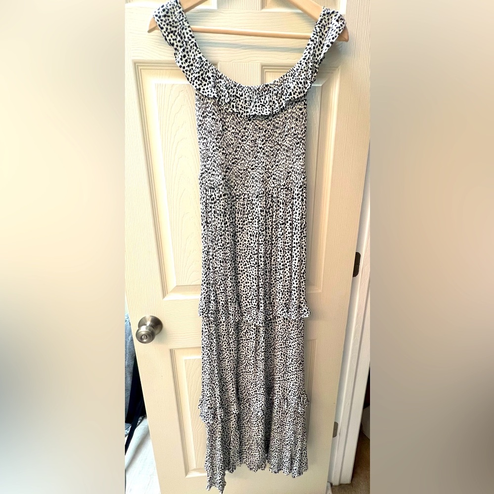 Off the shoulder maxi dress